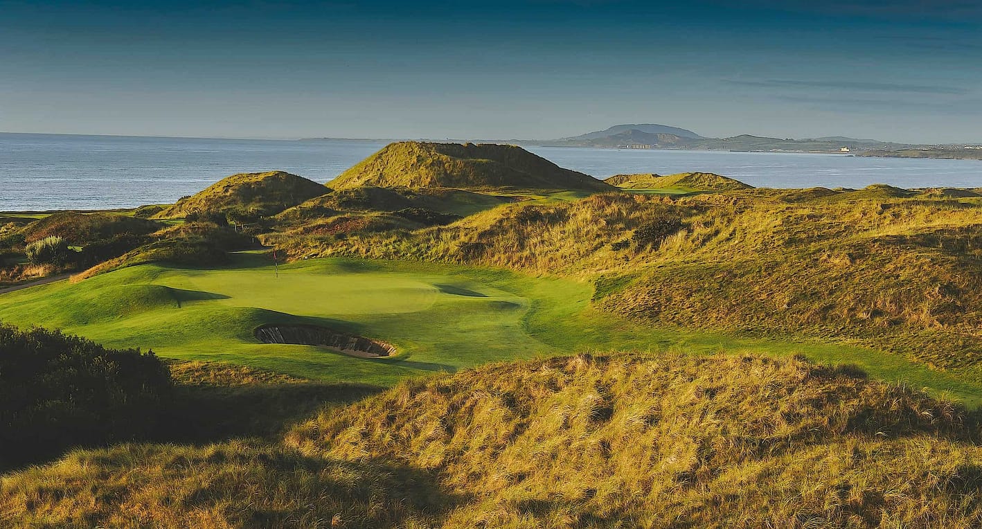 Ireland golf: 10th green at The European Club
