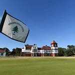 The clubhouse at Formby Golf Club